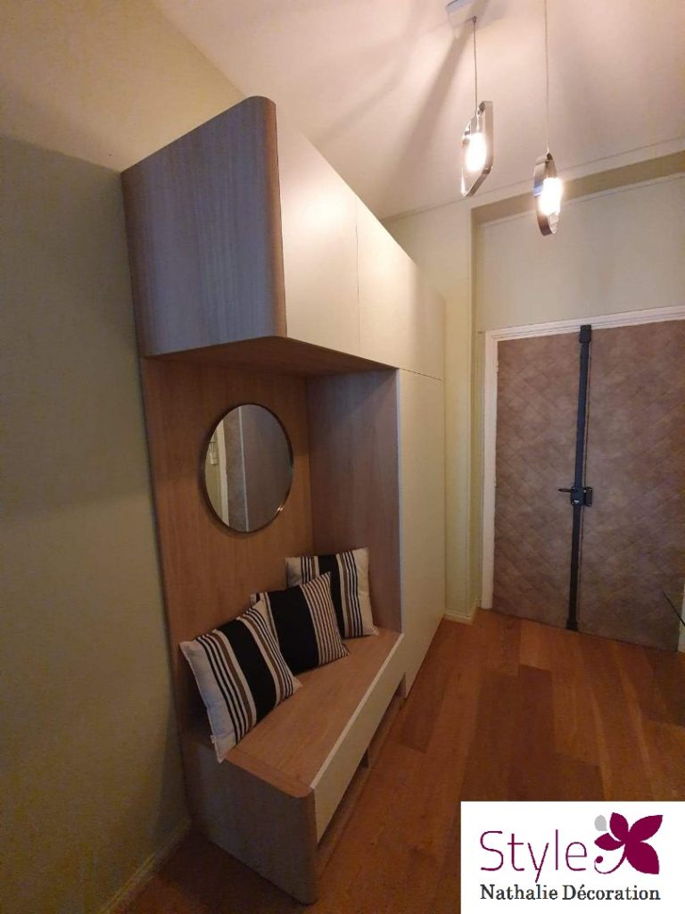 création meuble entrée Nathalie Style Déco